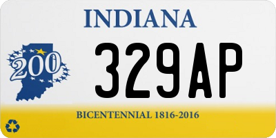 IN license plate 329AP