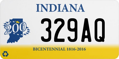 IN license plate 329AQ