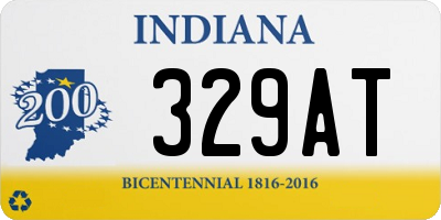 IN license plate 329AT