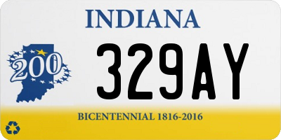 IN license plate 329AY