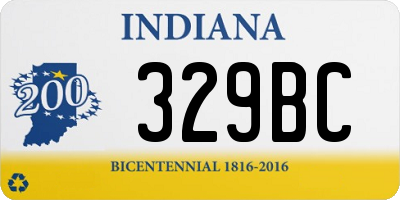 IN license plate 329BC