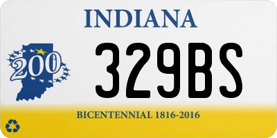 IN license plate 329BS