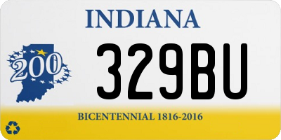 IN license plate 329BU