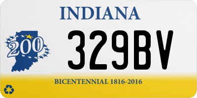 IN license plate 329BV