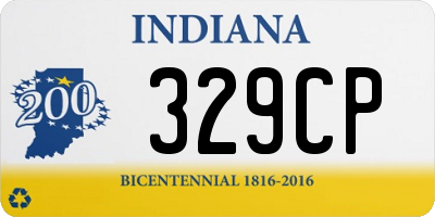 IN license plate 329CP