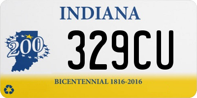 IN license plate 329CU