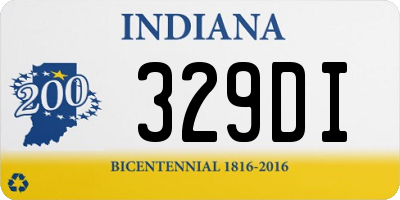 IN license plate 329DI