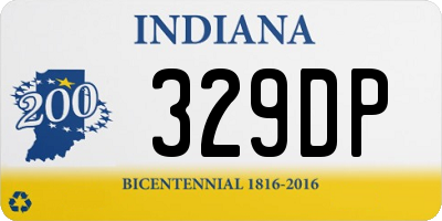 IN license plate 329DP