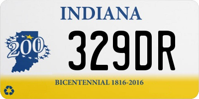 IN license plate 329DR