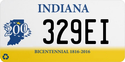 IN license plate 329EI