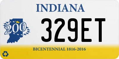 IN license plate 329ET