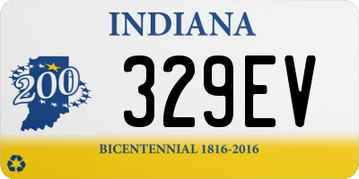 IN license plate 329EV