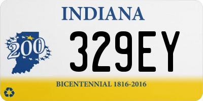 IN license plate 329EY