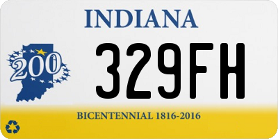 IN license plate 329FH