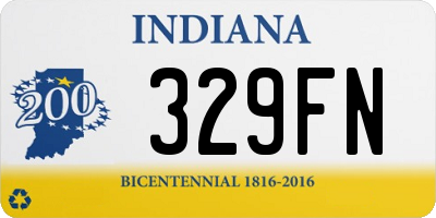 IN license plate 329FN