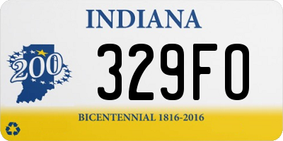 IN license plate 329FO