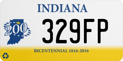 IN license plate 329FP