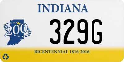 IN license plate 329G