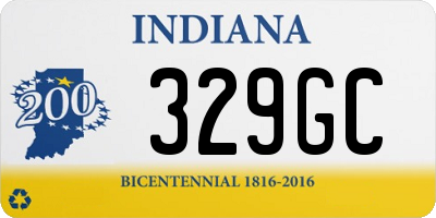 IN license plate 329GC