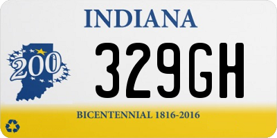 IN license plate 329GH