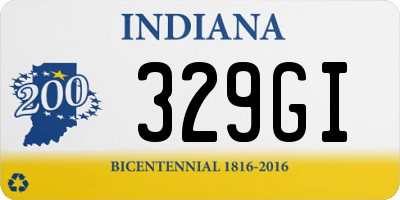 IN license plate 329GI