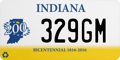 IN license plate 329GM