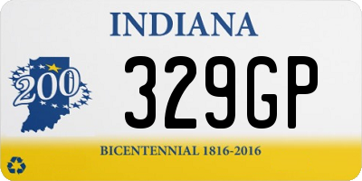 IN license plate 329GP