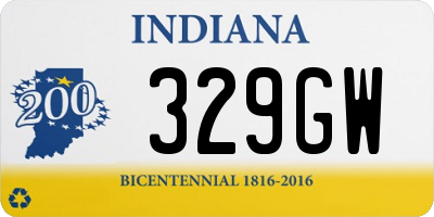 IN license plate 329GW