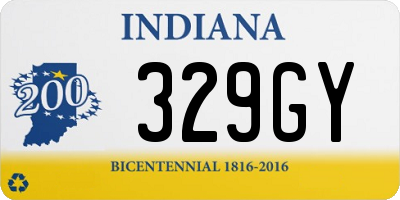 IN license plate 329GY