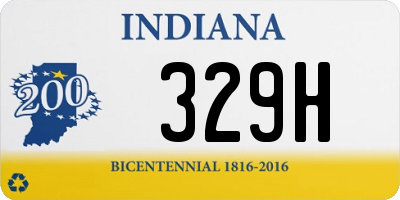 IN license plate 329H