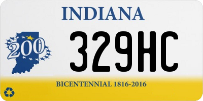 IN license plate 329HC