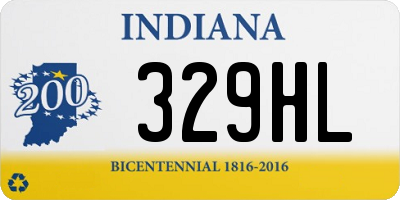 IN license plate 329HL