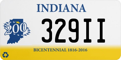 IN license plate 329II