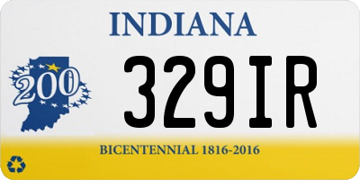 IN license plate 329IR