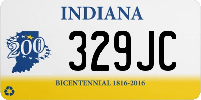 IN license plate 329JC