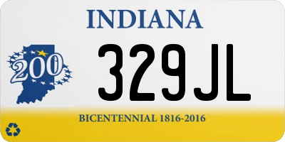 IN license plate 329JL