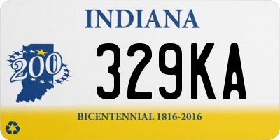 IN license plate 329KA