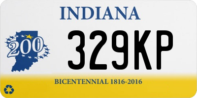 IN license plate 329KP