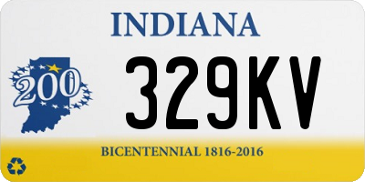 IN license plate 329KV