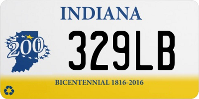 IN license plate 329LB