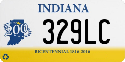 IN license plate 329LC