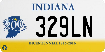 IN license plate 329LN