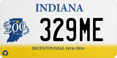 IN license plate 329ME