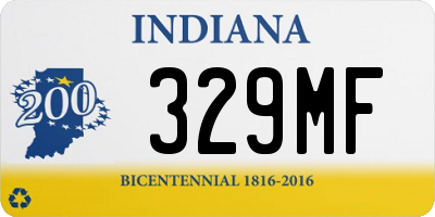 IN license plate 329MF