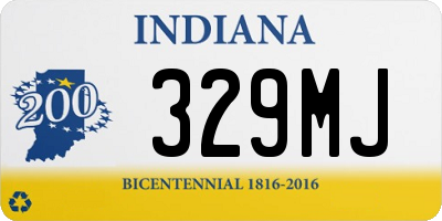 IN license plate 329MJ