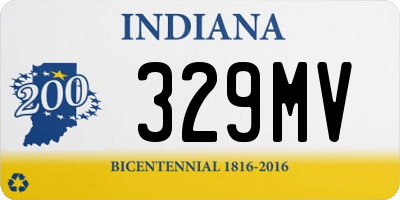 IN license plate 329MV