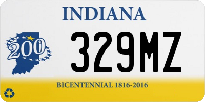 IN license plate 329MZ