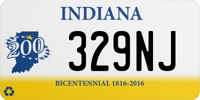 IN license plate 329NJ