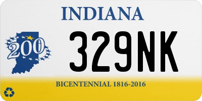 IN license plate 329NK