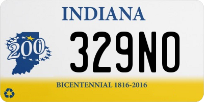 IN license plate 329NO